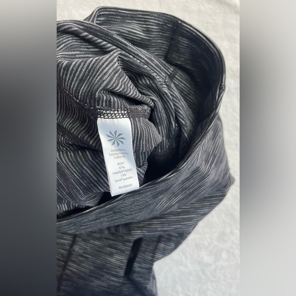 Athleta women’s small heathered black/gray Space Dye workout leggings - Picture 3 of 9